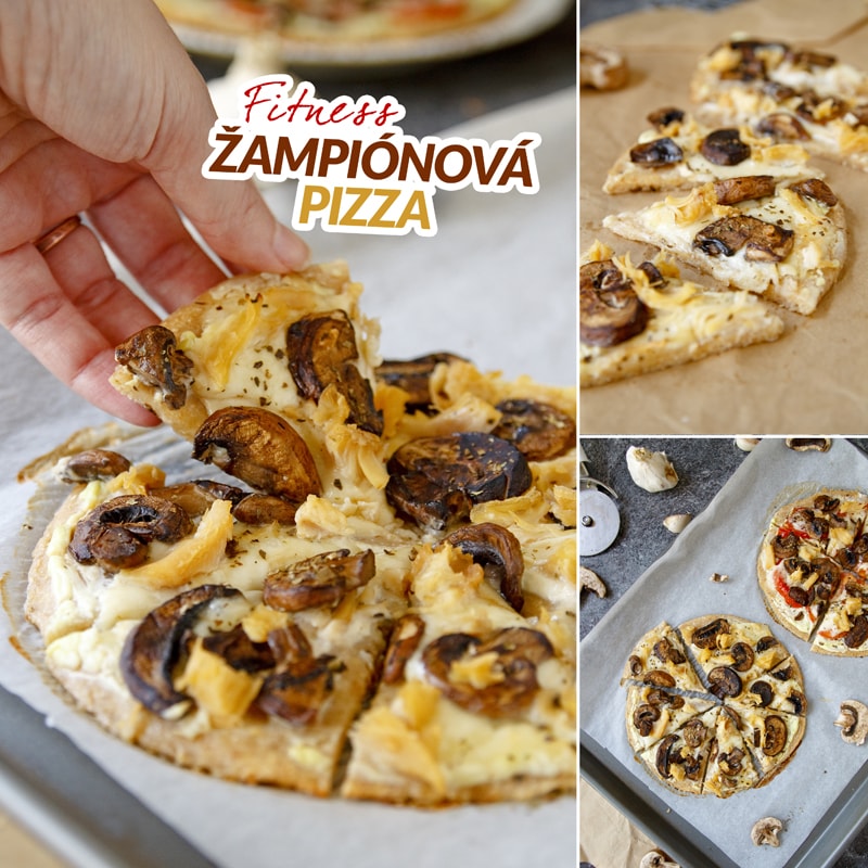 Fitness žampiónová pizza - recept Bajola Fitness žampiónová pizza - recept Bajola