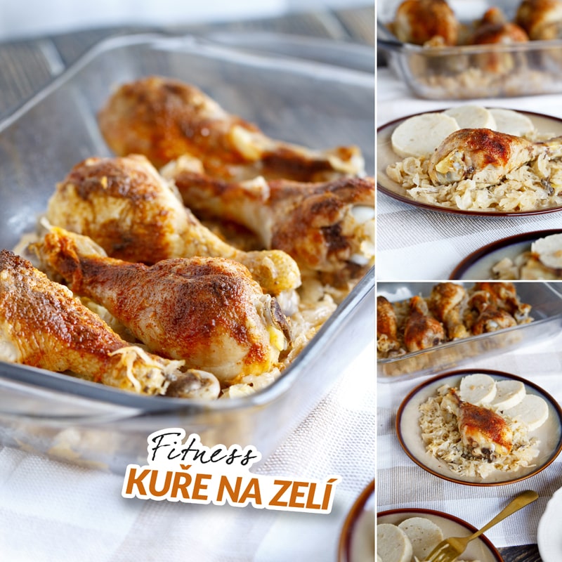 Zdravé kuře na zelí - recept Bajola