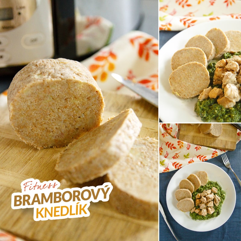 Fitness celozrnný bramborový knedlík - zdravý recept Bajola