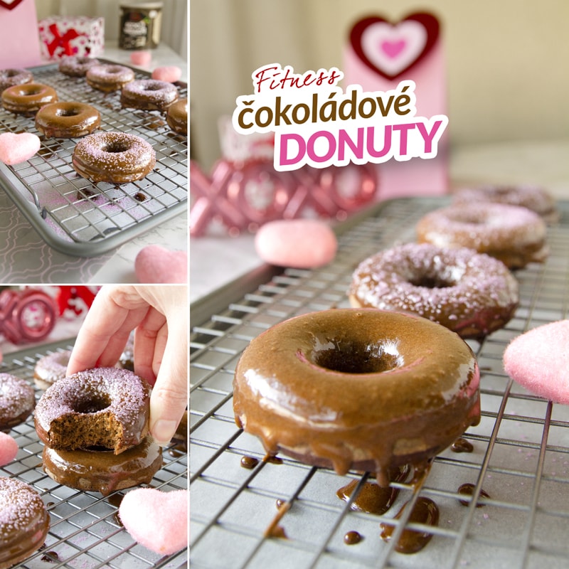 Fit domácí donuty čokoládové recept Bajola