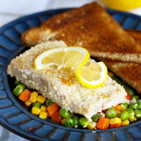 Fitness losos v sezamu - recept Bajola