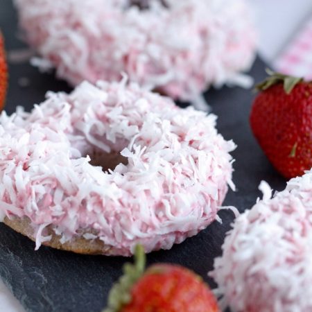 Fit jahodové donuty - recept Bajola