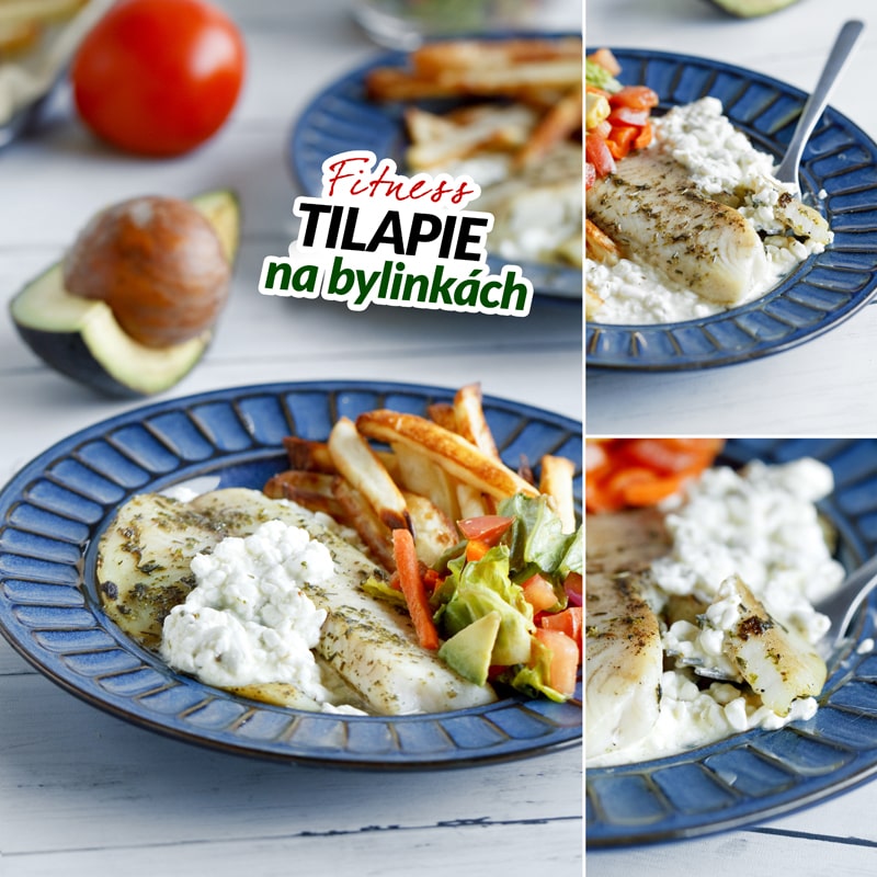 Fit ryba tilápie na bylinkách - recept Bajola