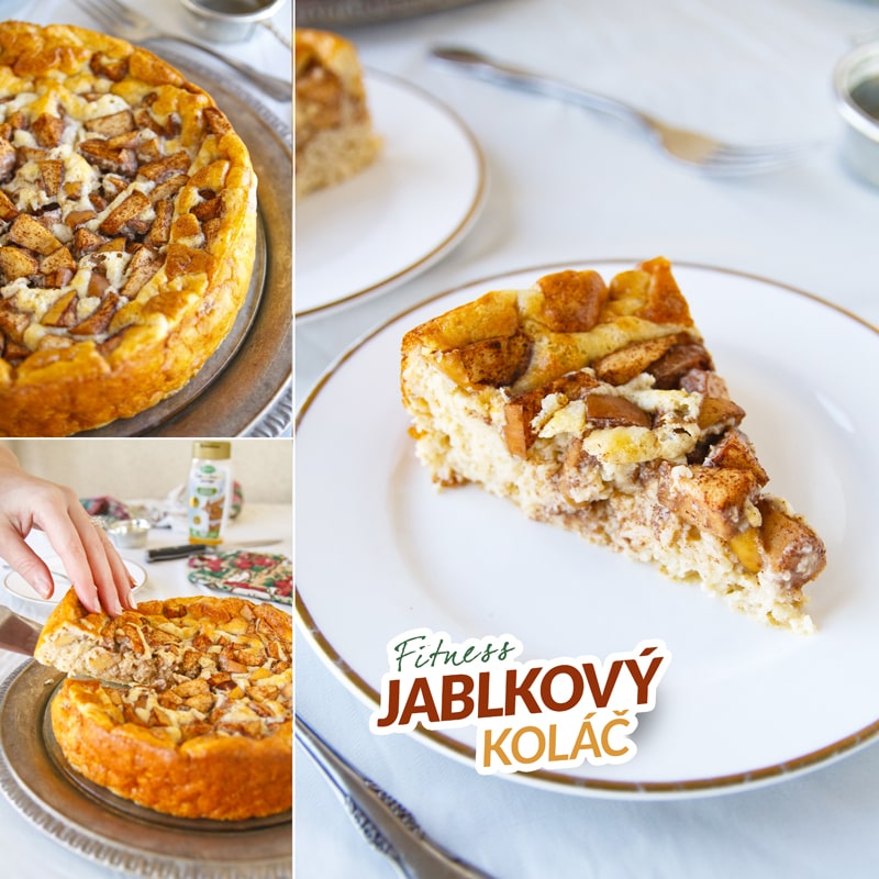 Fitness jablkový koláč z ovesných vloček - zdravý recept by Bajola