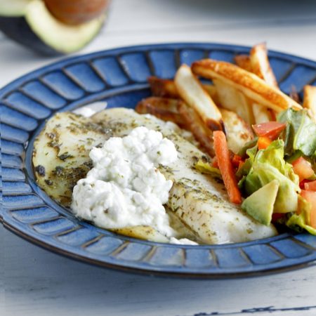 Fitness tilápie na bylinkách a fit hranolky - recept Bajola