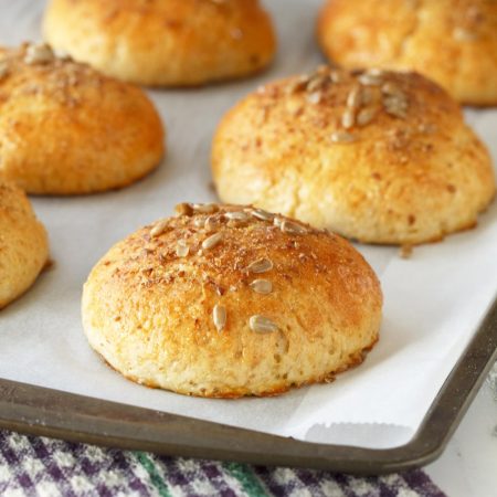 Fitness celozrnné špaldové bulky recept Bajola
