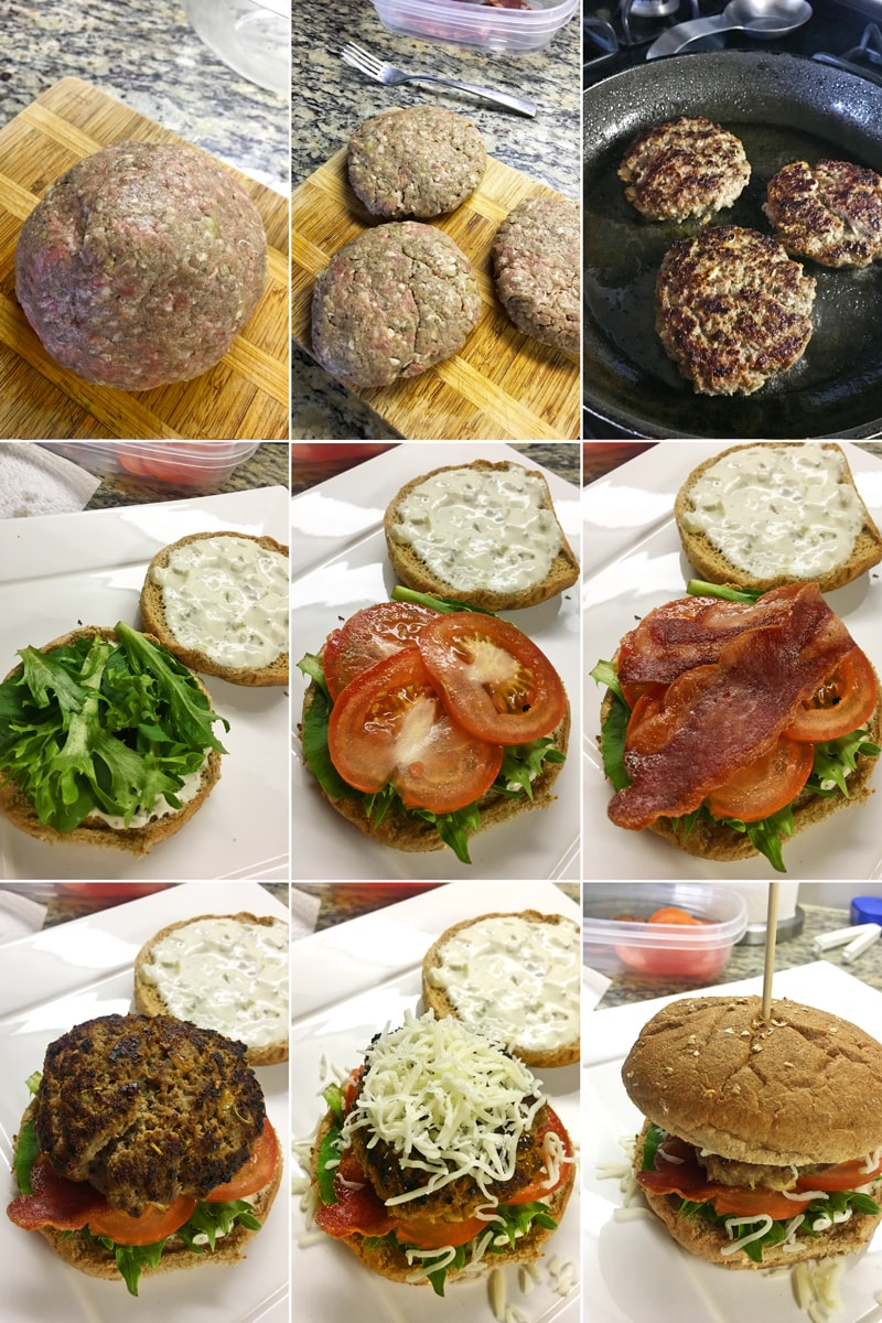 Fitness domácí hamburger hovězí - zdravý recept Bajola