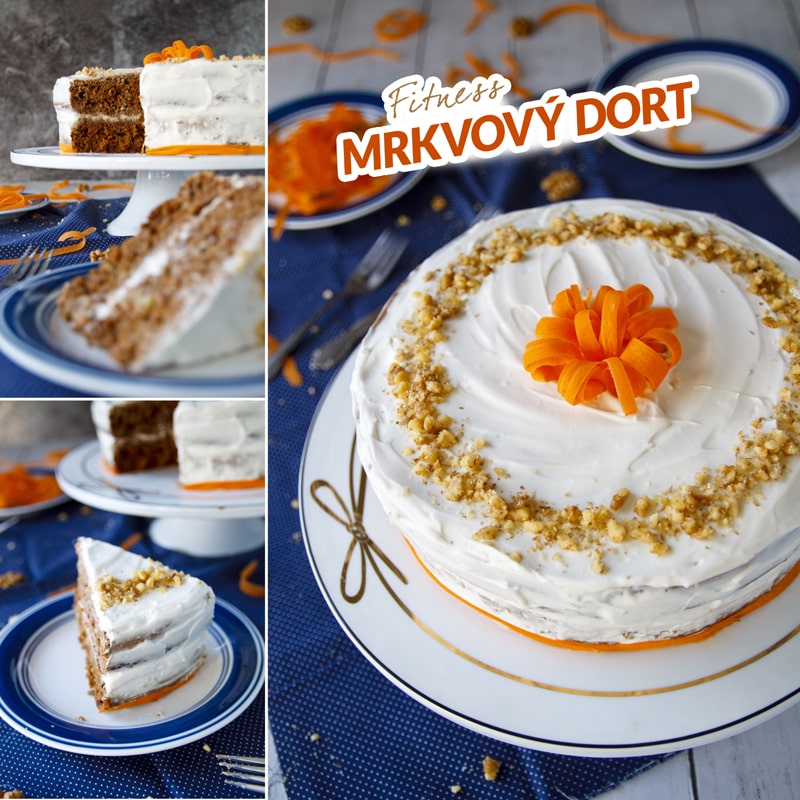 Fitness mrkvový dort s ananasem - recept Bajola