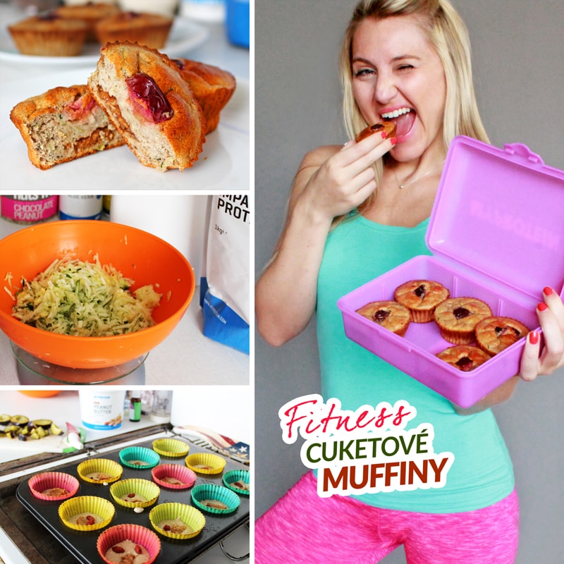 Fitness cuketové muffiny recept Bajola