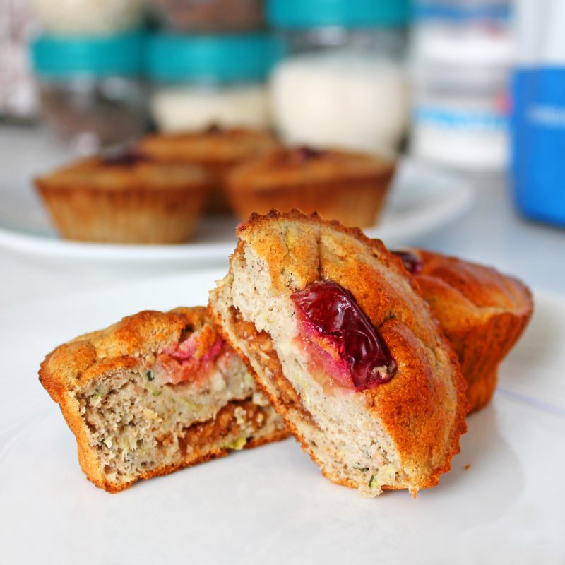 Fitness cuketové muffiny se švestkami - zdravý recept