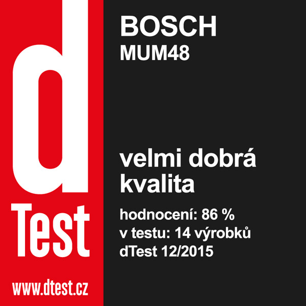 Kuchyňský robot Bosch MUM 48R1 červený - dTest