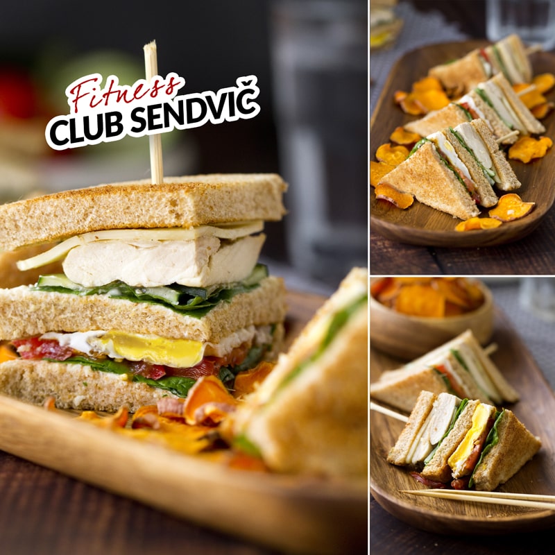 Zdravý club sendvič - recept Bajola