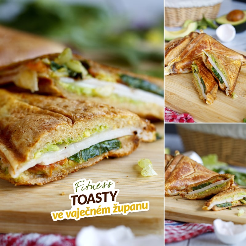 Fit toasty ve vajíčku - recept Bajola