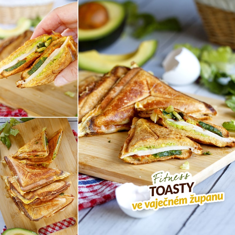 Zdravé celozrnné toasty ve vejci - recept Bajola