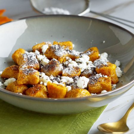 Fitness dýňové bramborové noky s mákem - recept Bajola