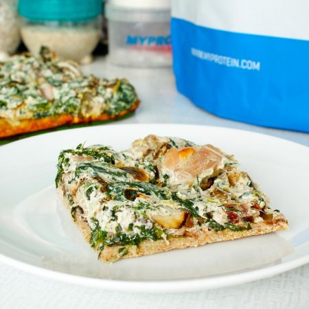 Fitness špenátovo-houbový pizza koláče - recept Bajola