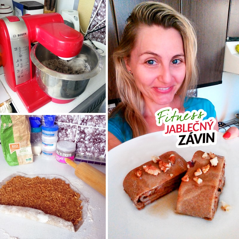 Fitness jablečný závin zdravý recept Bajola Fitness jablečný závin zdravý recept Bajola