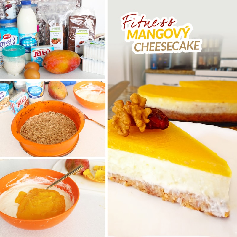 Fitness mangový cheesecake - recept Bajola Fitness mangový cheesecake - recept Bajola