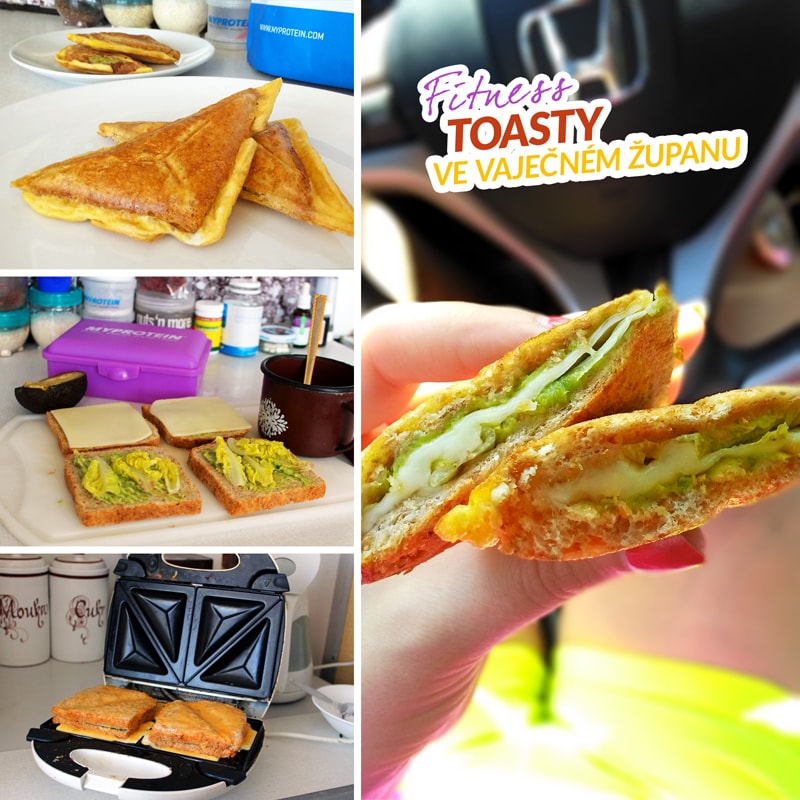 Fitness toasty ve vaječném županu - zdravý recept Bajola Fitness toasty ve vaječném županu - zdravý recept Bajola