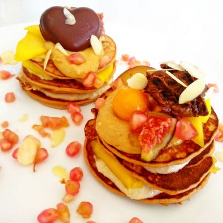 Fitness valentýnské lívance zdravý recept Bajola
