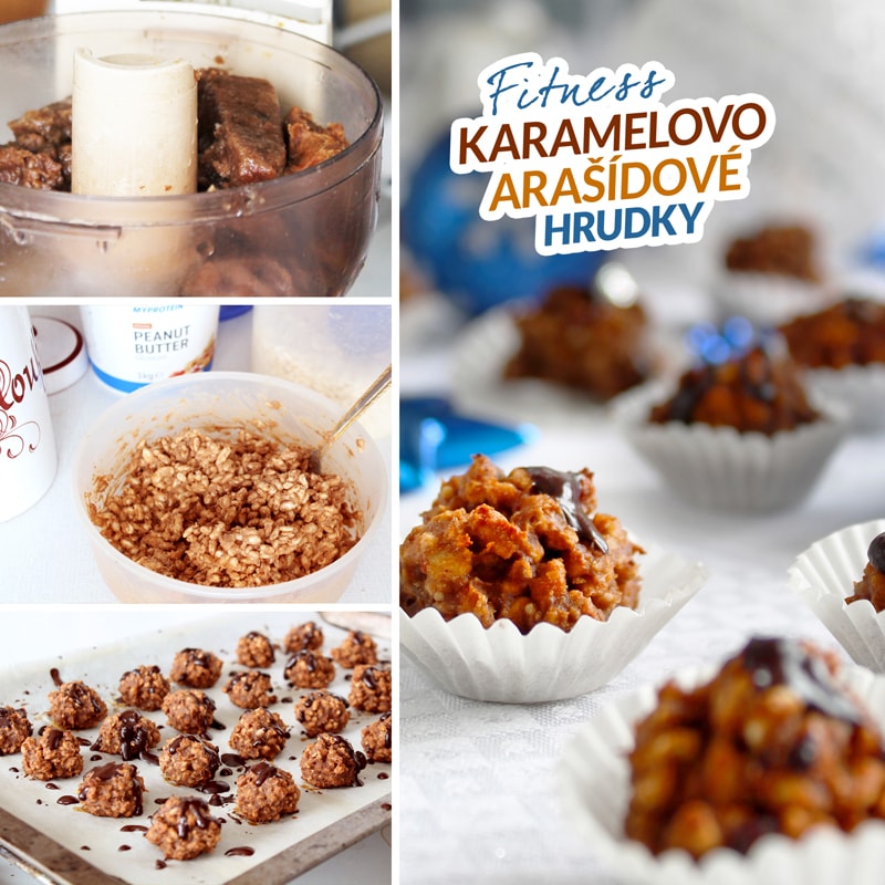 Fitness karamelovo arašídové hrudky recept Bajola Fitness karamelovo arašídové hrudky recept Bajola