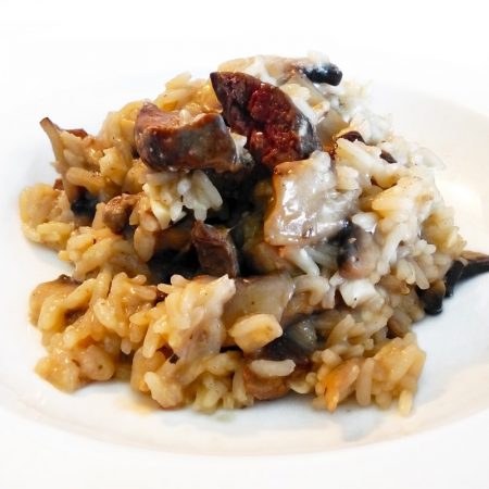 Fitness krémové houbové rizoto s játry - zdravý recept Bajola