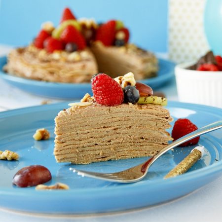 Fitness palačinkový dort - recept Bajola