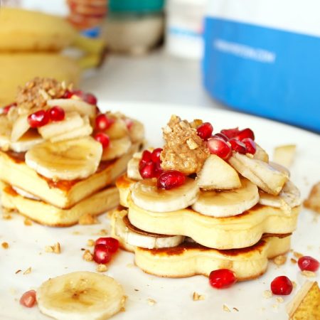 Fitness jogurtové valentýnské lívance - zdravý recept Bajola