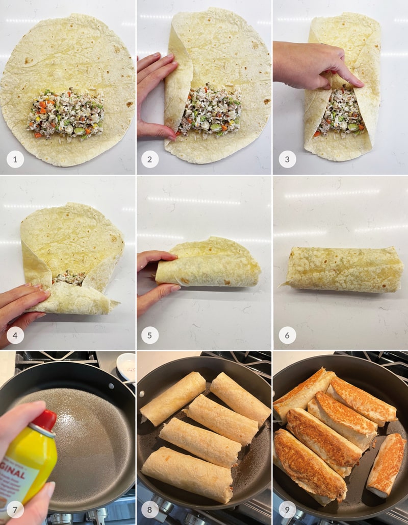 Jak zabalit burrito a zamotat tortillu - foto postup
