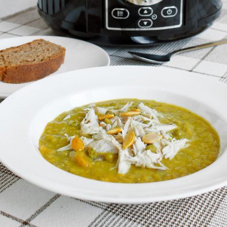 Fitness hrášková polévka z pomalého hrnce - zdravý recept Bajola