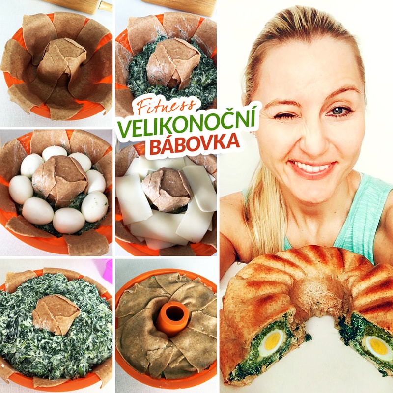 Fitness velikonoční špenátová bábovka - zdravý recept Bajola