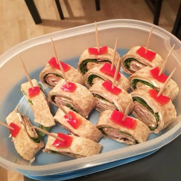 Fitness tortillové jednohubky