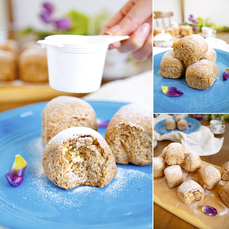 Fitness Honzovy celozrnné buchty s tvarohem - zdravý recept Bajola Fitness Honzovy celozrnné buchty s tvarohem - zdravý recept Bajola