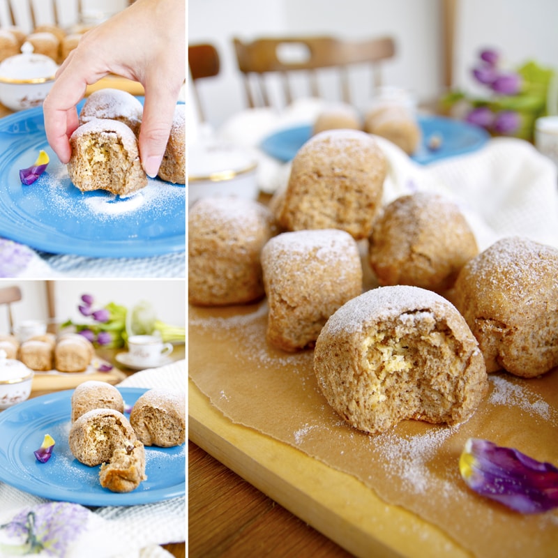 Fitness Honzovy celozrnné buchty s tvarohem - zdravý recept Bajola Fitness Honzovy celozrnné buchty s tvarohem - zdravý recept Bajola