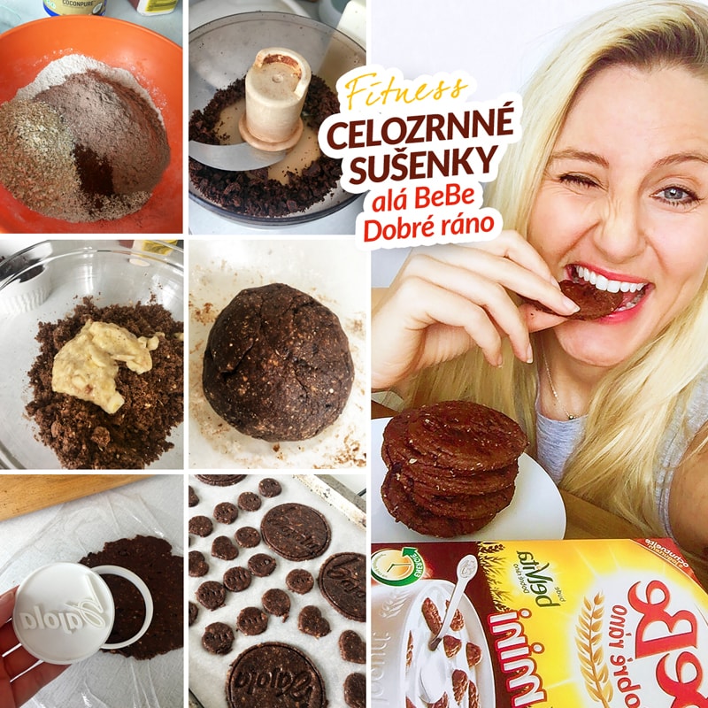Fitness celozrnné sušenky alá BeBe Dobré ráno - zdravý recept Bajola Fitness celozrnné sušenky alá BeBe Dobré ráno - zdravý recept Bajola