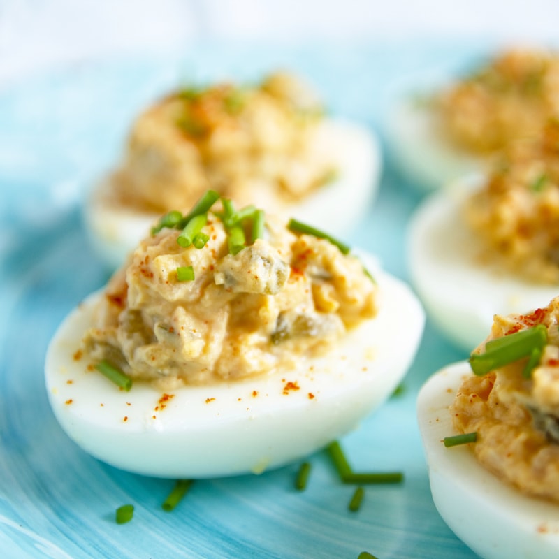 Fitness velikonoční plněná vejce - zdravý recept Bajola