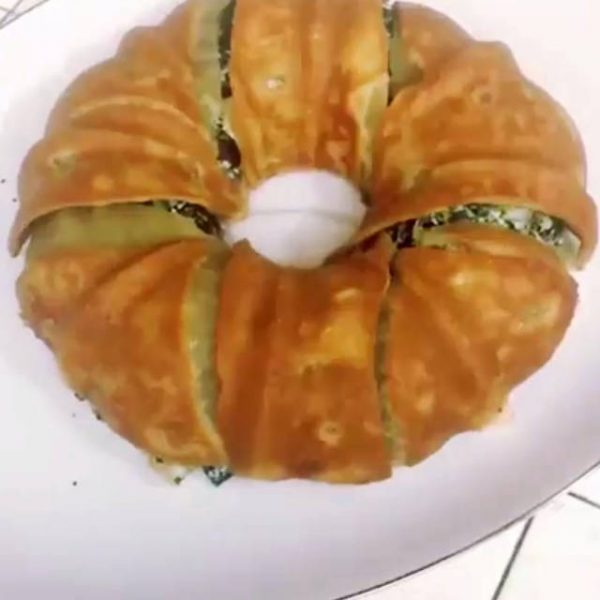 Fitness špenátová bábovka