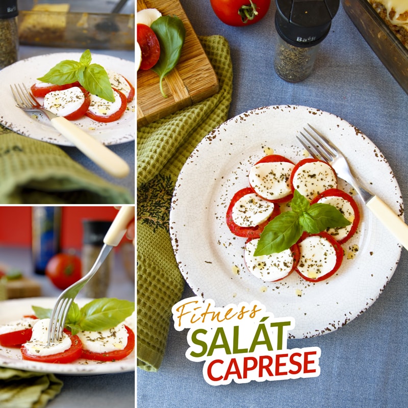 Fitness salát Caprese - zdravý recept Bajola