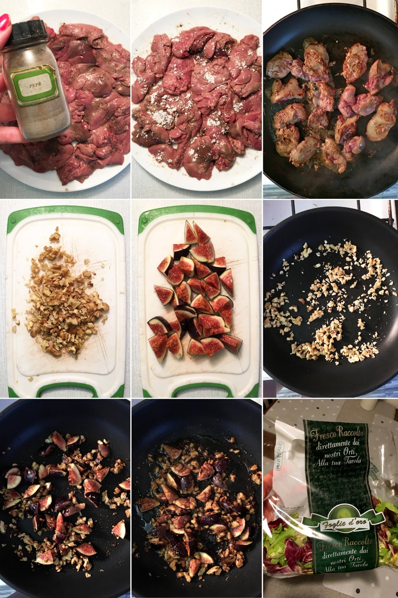 Fitness salát s játry, fíky a ořechy - zdravý recept Bajola