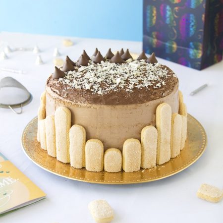 Fitness tiramisu narozeninový dort - zdravý recept Bajola