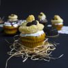 Fitness halloweenské dýňové muffiny