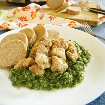 Fitness moravský vrabec se špenátem - zdravý recept Bajola
