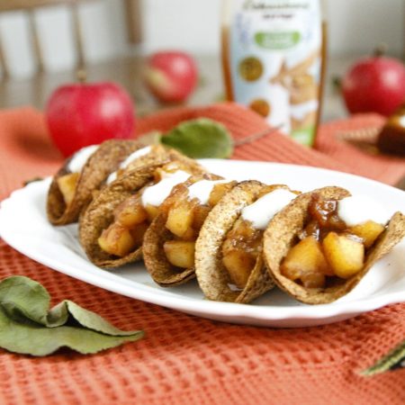 Zdravé jablečné taco jednohubky - fitness recept Bajola