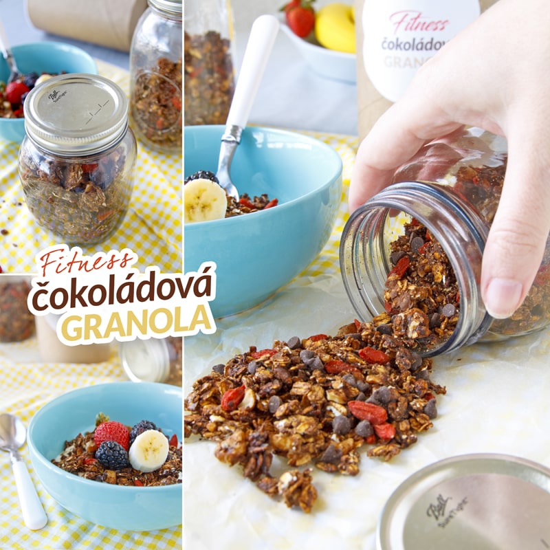 Granola fitness zdravý recept Bajola