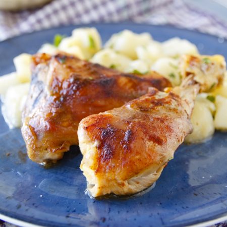 Pečená kuřecí stehna - fitness zdravý recept Bajola