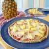 Fitness domácí pizza Hawai z tvarohového těsta