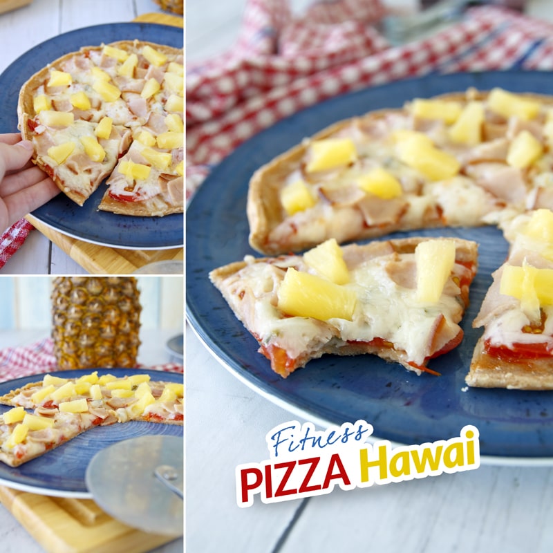 Pizza Hawai - zdravá fit - recept Bajola