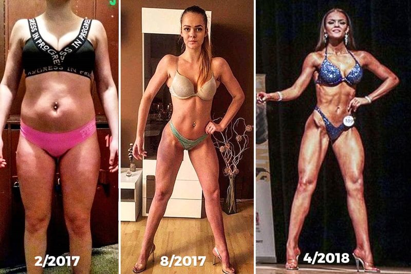 Proměna postavy fitnessky Dominiky Grigarové  Proměna postavy fitnessky Dominiky Grigarové