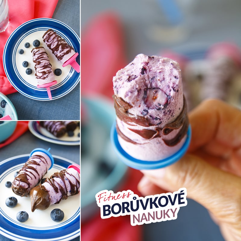 Fit borůvkové nanuky - recept Bajola