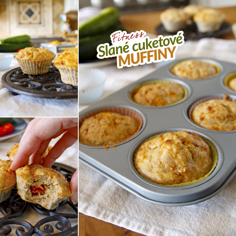 Fit cuketové tuňákové muffiny - zdravý recept Bajola